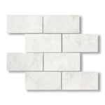 3x6 Bianco Congelato Dolomite Leathered Tile - American Tile Depot