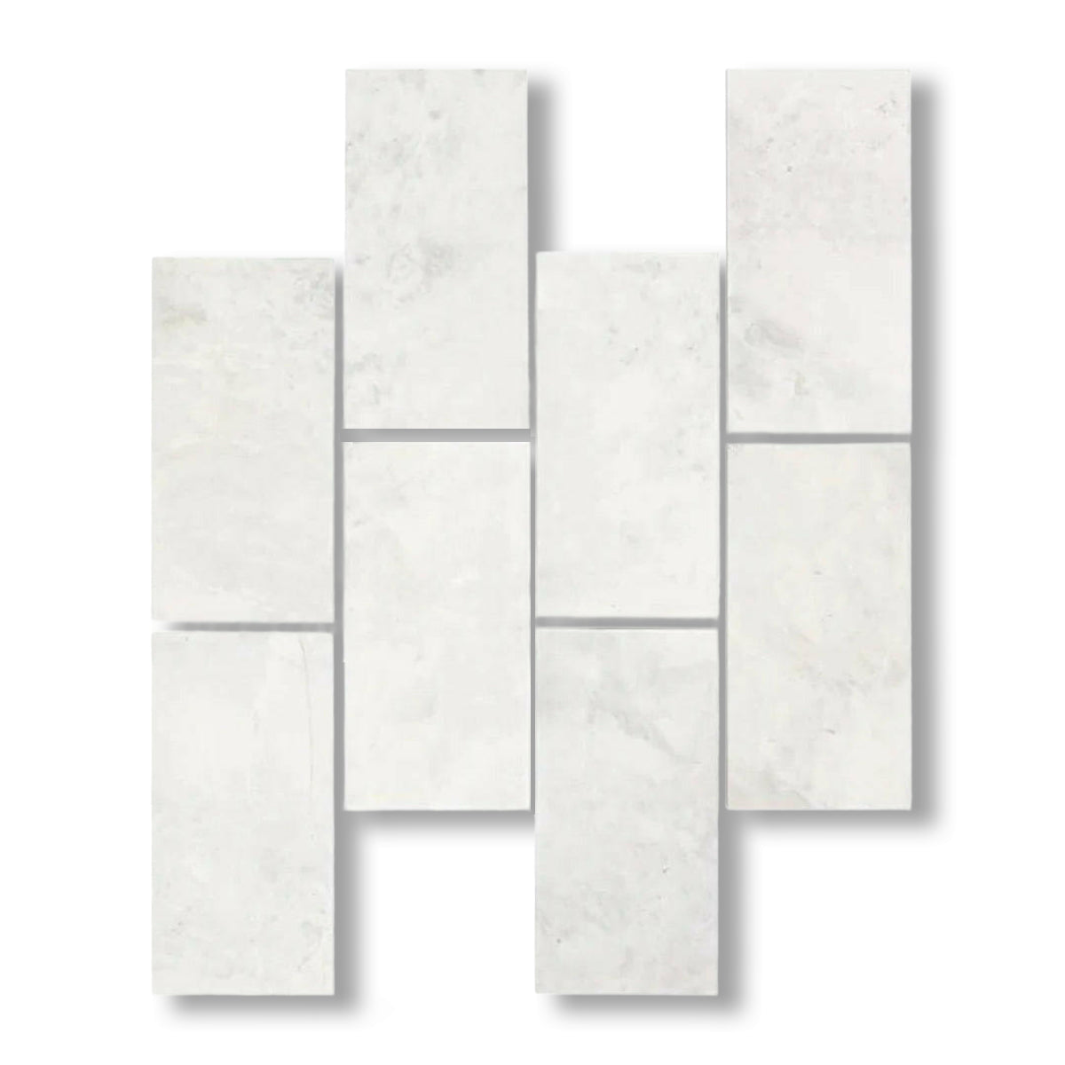 3x6 Bianco Congelato Dolomite Leathered Tile - American Tile Depot