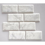 3x6 Bianco Venatino Marble Honed & Beveled Tile 3x6 Bianco Venatino Marble Honed & Beveled Tile - American Tile Depot