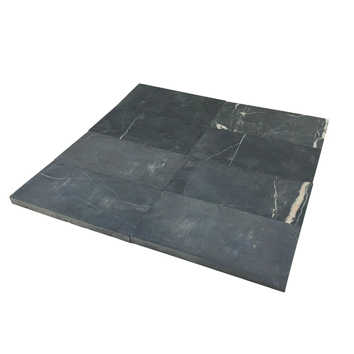 3x6 Black Marquina Marble Honed Tile | FINAL SALE 3x6 Black Marquina Marble Honed Tile | FINAL SALE - American Tile Depot