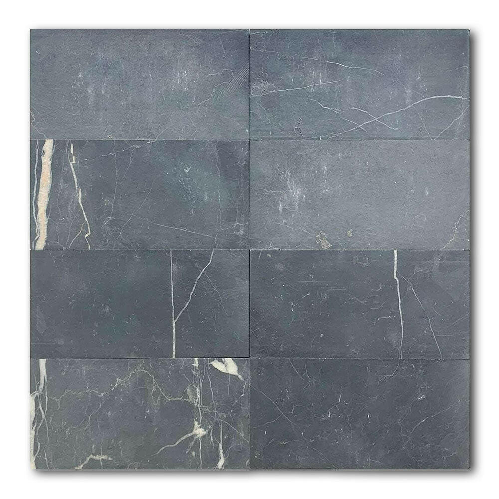 3x6 Black Marquina Marble Honed Tile | FINAL SALE 3x6 Black Marquina Marble Honed Tile | FINAL SALE - American Tile Depot