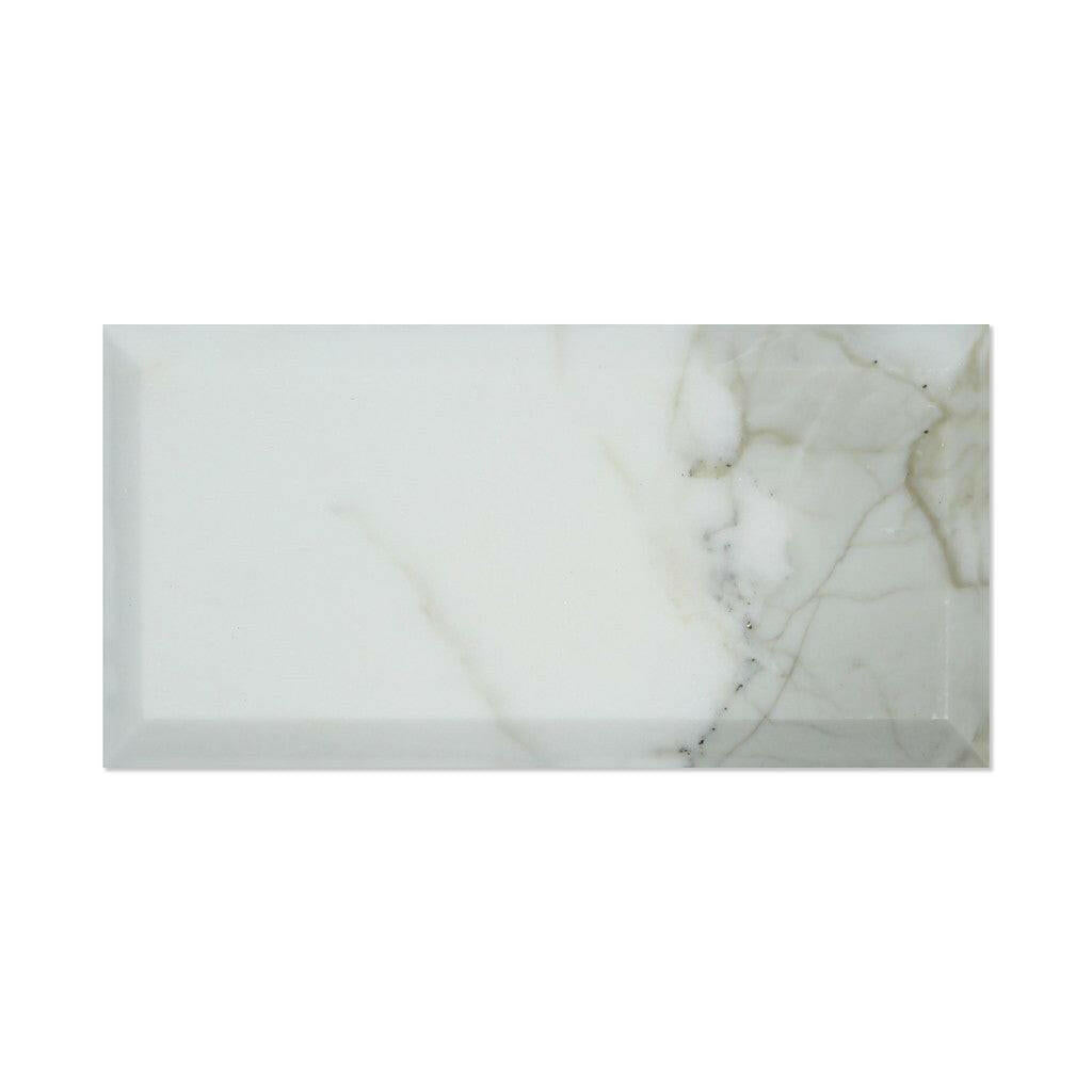 3x6 Calacatta Gold Marble Honed & Beveled Tile 3x6 Calacatta Gold Marble Honed & Beveled Tile - American Tile Depot