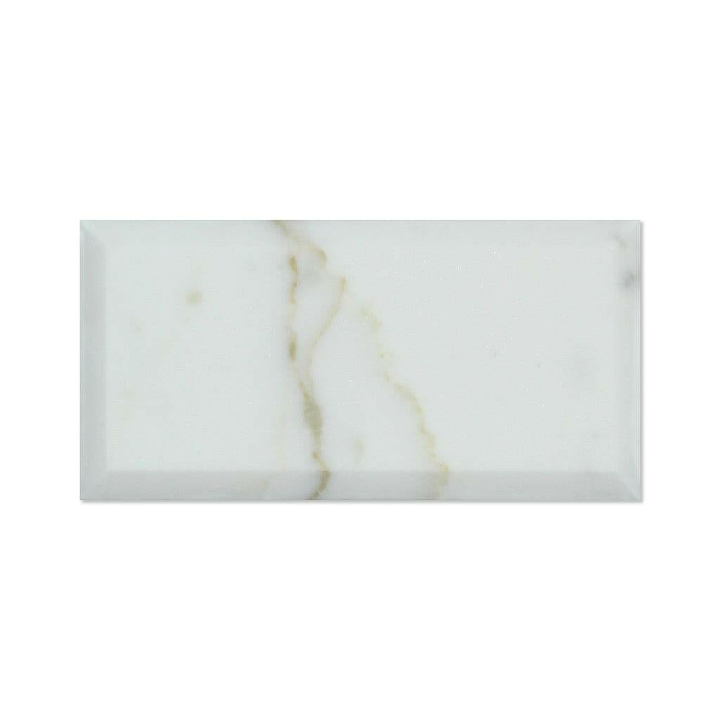 3x6 Calacatta Gold Marble Honed & Beveled Tile 3x6 Calacatta Gold Marble Honed & Beveled Tile - American Tile Depot