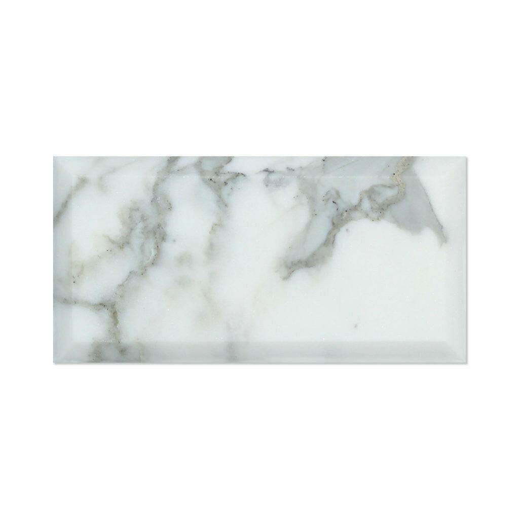 3x6 Calacatta Gold Marble Polished & Beveled Tile 3x6 Calacatta Gold Marble Polished & Beveled Tile - American Tile Depot