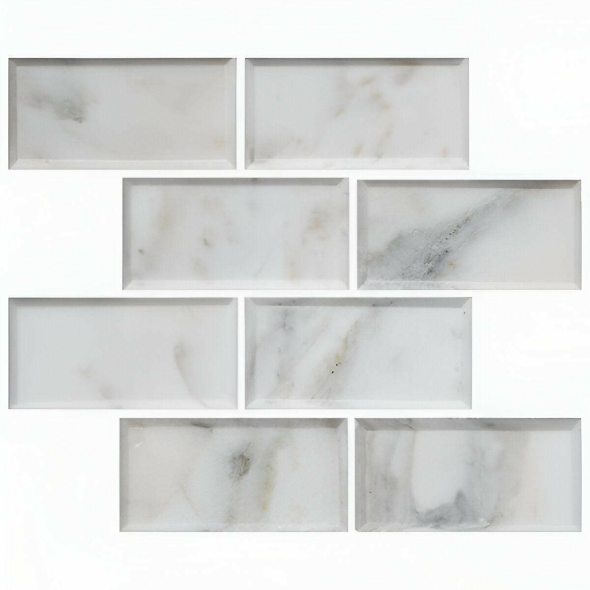 3x6 Calacatta Oliva Marble Honed & Beveled Tile 3x6 Calacatta Oliva Marble Honed & Beveled Tile - American Tile Depot