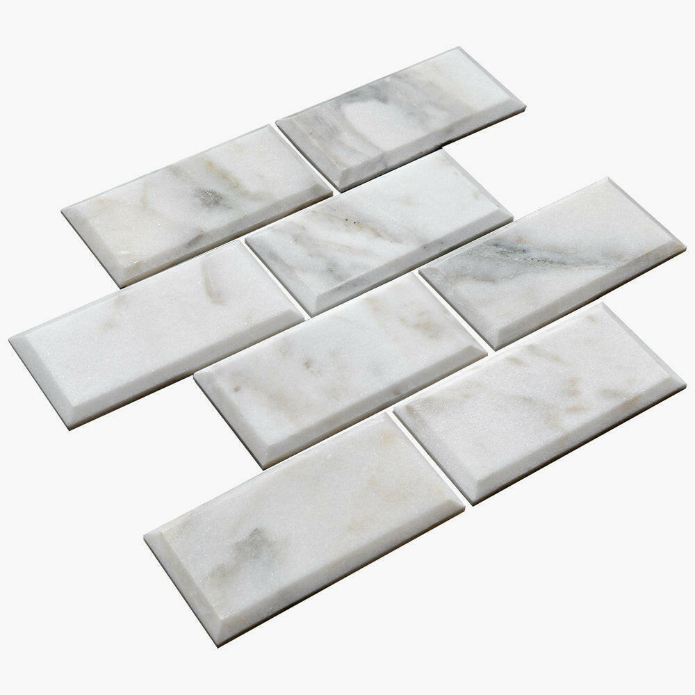 3x6 Calacatta Oliva Marble Polished & Beveled Tile 3x6 Calacatta Oliva Marble Polished & Beveled Tile - American Tile Depot
