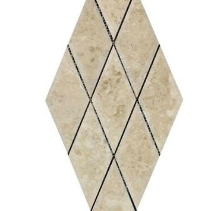 3x6 Cappuccino Marble Polished Diamond - Beveled Mosaic Tile 3x6 Cappuccino Marble Polished Diamond - Beveled Mosaic Tile - American Tile Depot