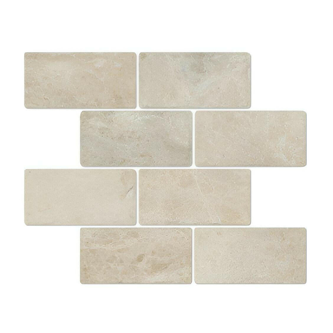 3x6 Cappuccino Marble Tumbled Tile 3x6 Cappuccino Marble Tumbled Tile - American Tile Depot