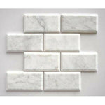3x6 Carrara White Marble Polished & Beveled Tile 3x6 Carrara White Marble Polished & Beveled Tile - American Tile Depot