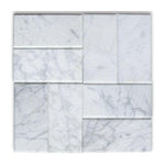 3x6 Carrara White Marble Tumbled Tile - American Tile Depot
