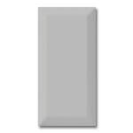 3x6 Strata Tender Gray Beveled Solid Color Glossy Ceramic Wall Tile 3x6 Strata Tender Gray Beveled Solid Color Glossy Ceramic Wall Tile - American Tile Depot