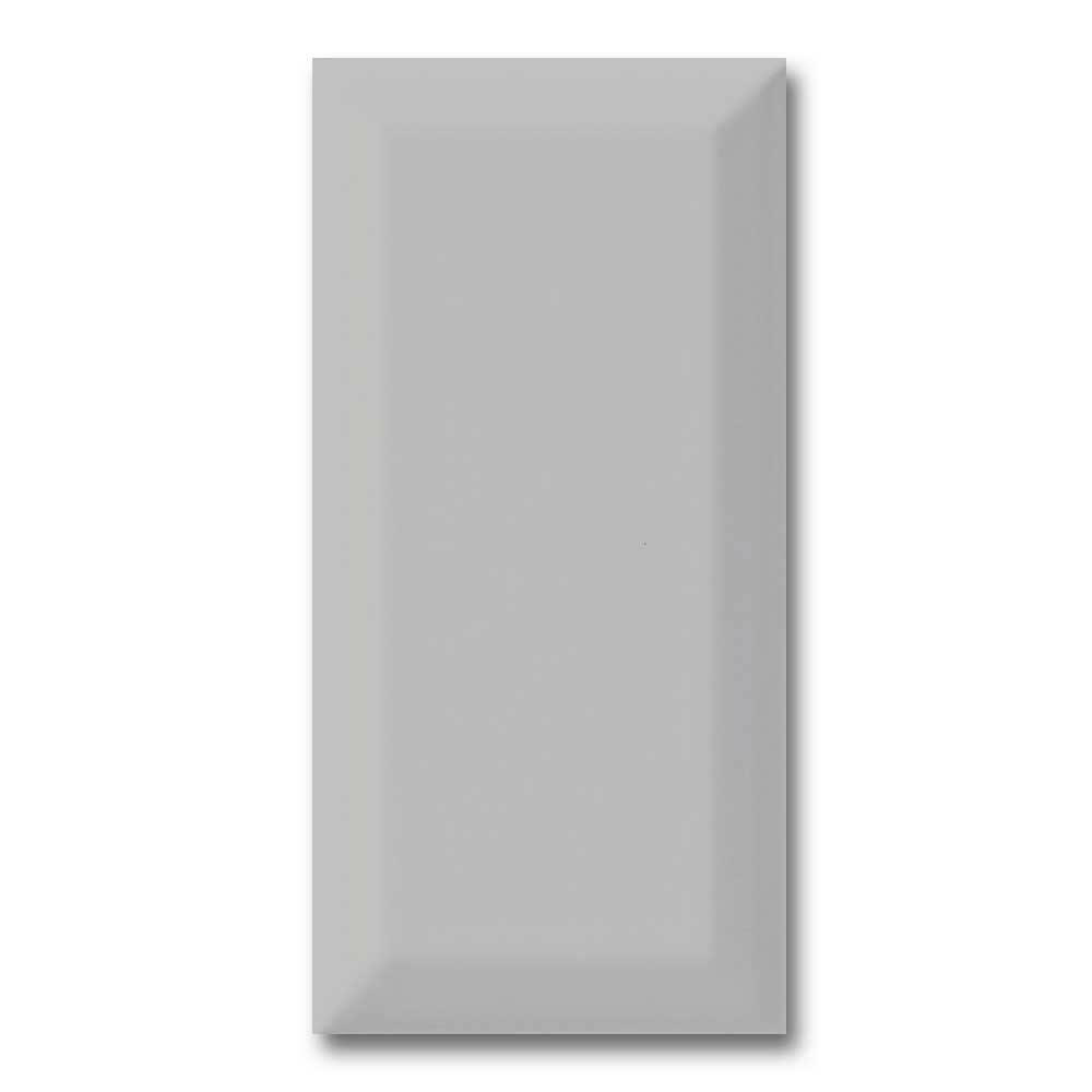 3x6 Strata Tender Gray Beveled Solid Color Glossy Ceramic Wall Tile 3x6 Strata Tender Gray Beveled Solid Color Glossy Ceramic Wall Tile - American Tile Depot