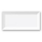 3x6 Strata White Ice Beveled Solid Color Glossy Ceramic Wall Tile 3x6 Strata White Ice Beveled Solid Color Glossy Ceramic Wall Tile - American Tile Depot