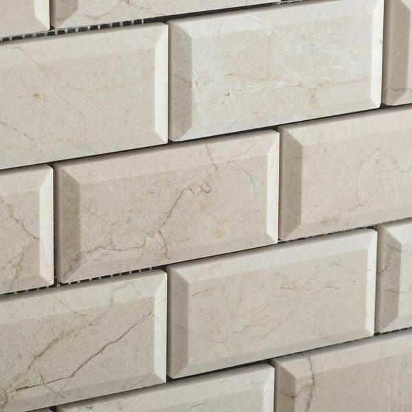 3x6 Crema Marfil Marble Polished & Beveled Tile 3x6 Crema Marfil Marble Polished & Beveled Tile - American Tile Depot