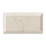 3x6 Crema Marfil Marble Honed & Beveled Tile - American Tile Depot