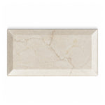 3x6 Crema Marfil Marble Polished & Beveled Tile - American Tile Depot