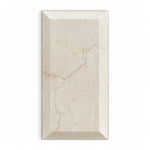 3x6 Crema Marfil Marble Polished & Beveled Tile - American Tile Depot