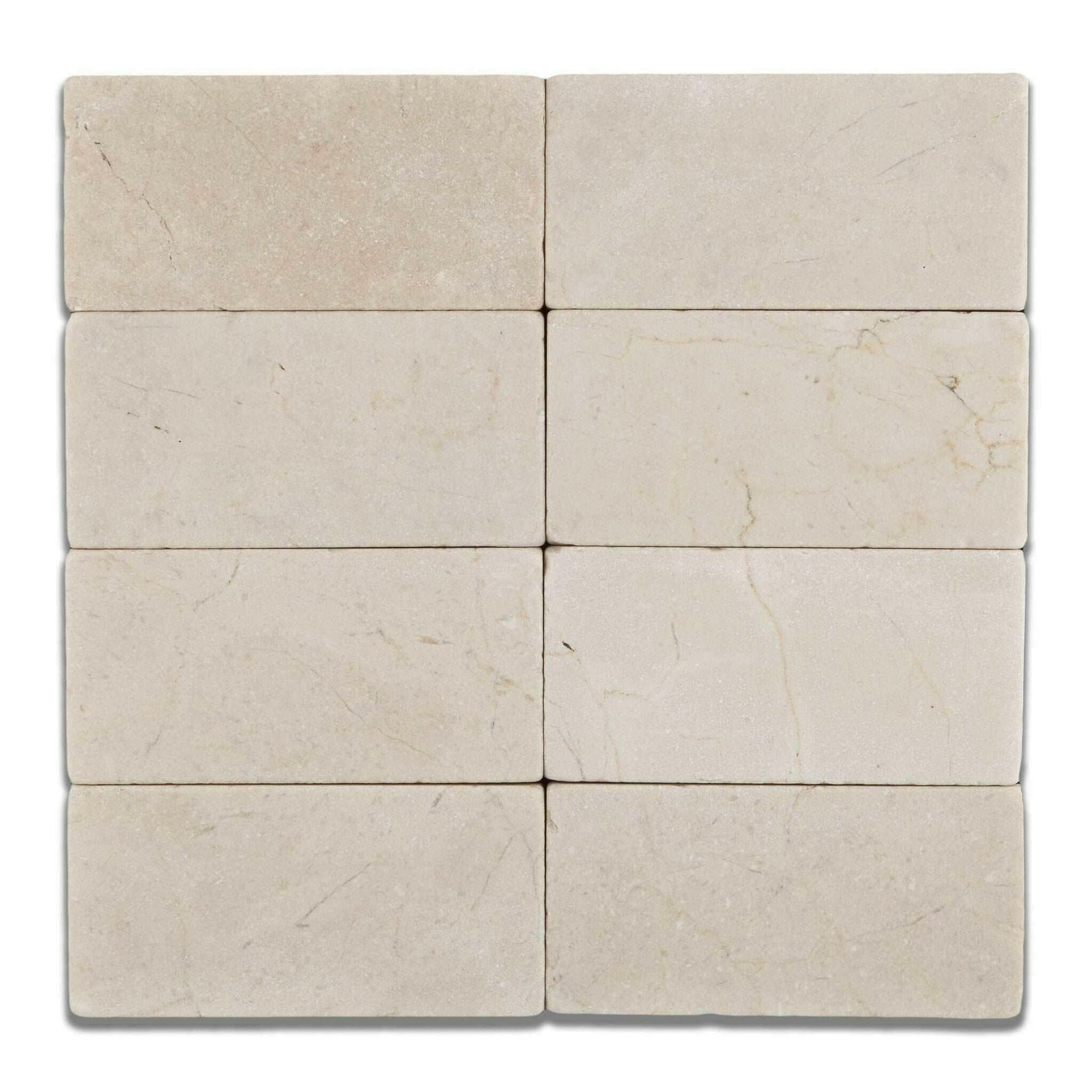 3x6 Crema Marfil Marble Tumbled Tile 3x6 Crema Marfil Marble Tumbled Tile - American Tile Depot