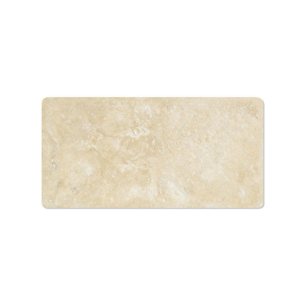 3x6 Durango Cream Travertine Tumbled Tile - American Tile Depot