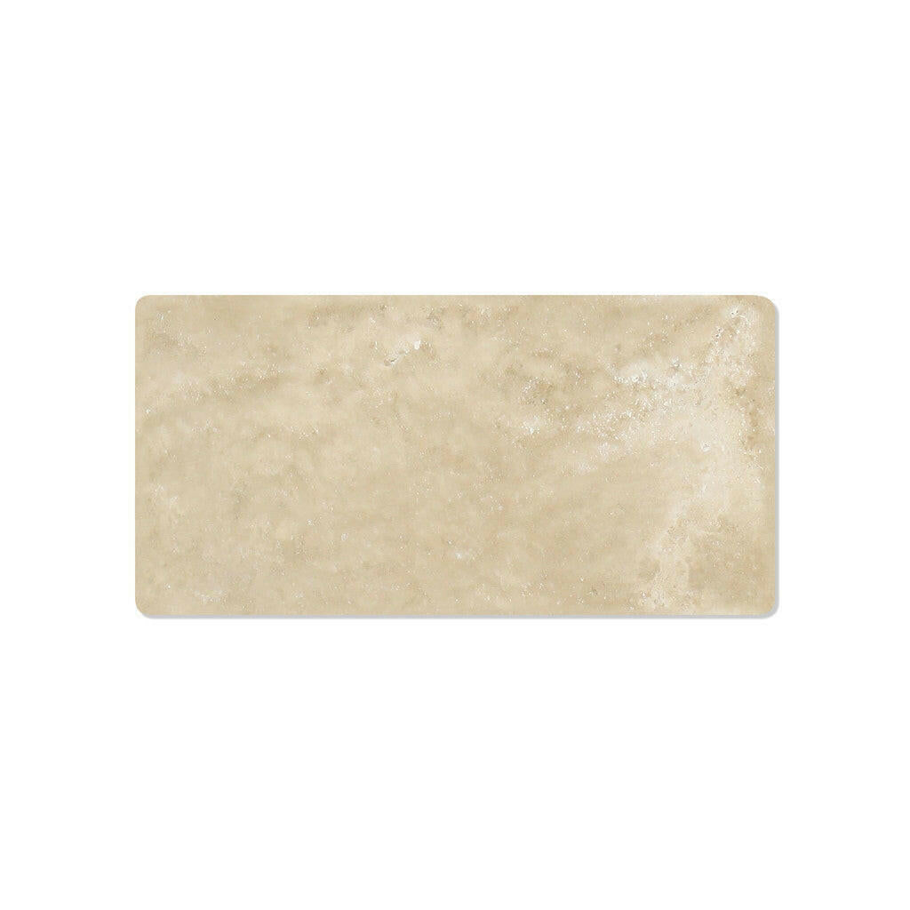 3x6 Durango Cream Travertine Tumbled Tile - American Tile Depot
