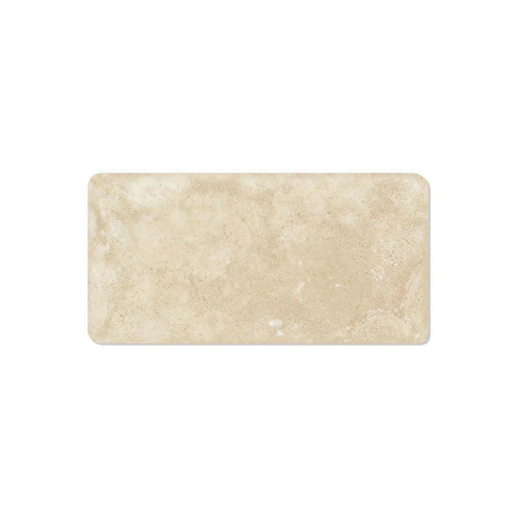 3x6 Durango Cream Travertine Tumbled Tile - American Tile Depot