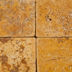 3x6 Gold / Yellow Travertine Tumbled Tile - American Tile Depot