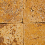 3x6 Gold / Yellow Travertine Tumbled Tile - American Tile Depot