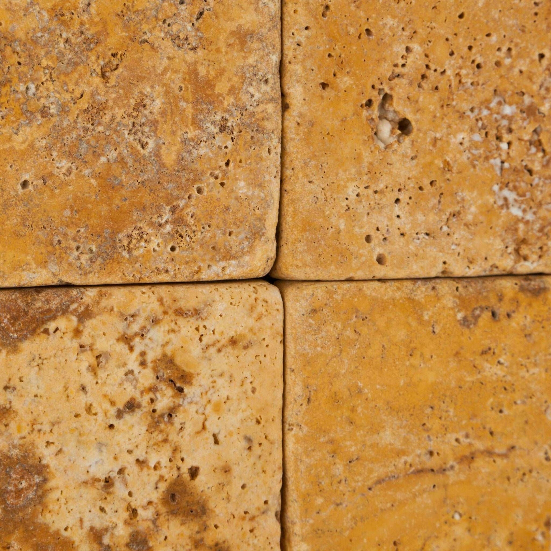 3x6 Gold / Yellow Travertine Tumbled Tile - American Tile Depot