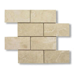 3x6 Ivory Travertine Filled & Honed Tile - American Tile Depot