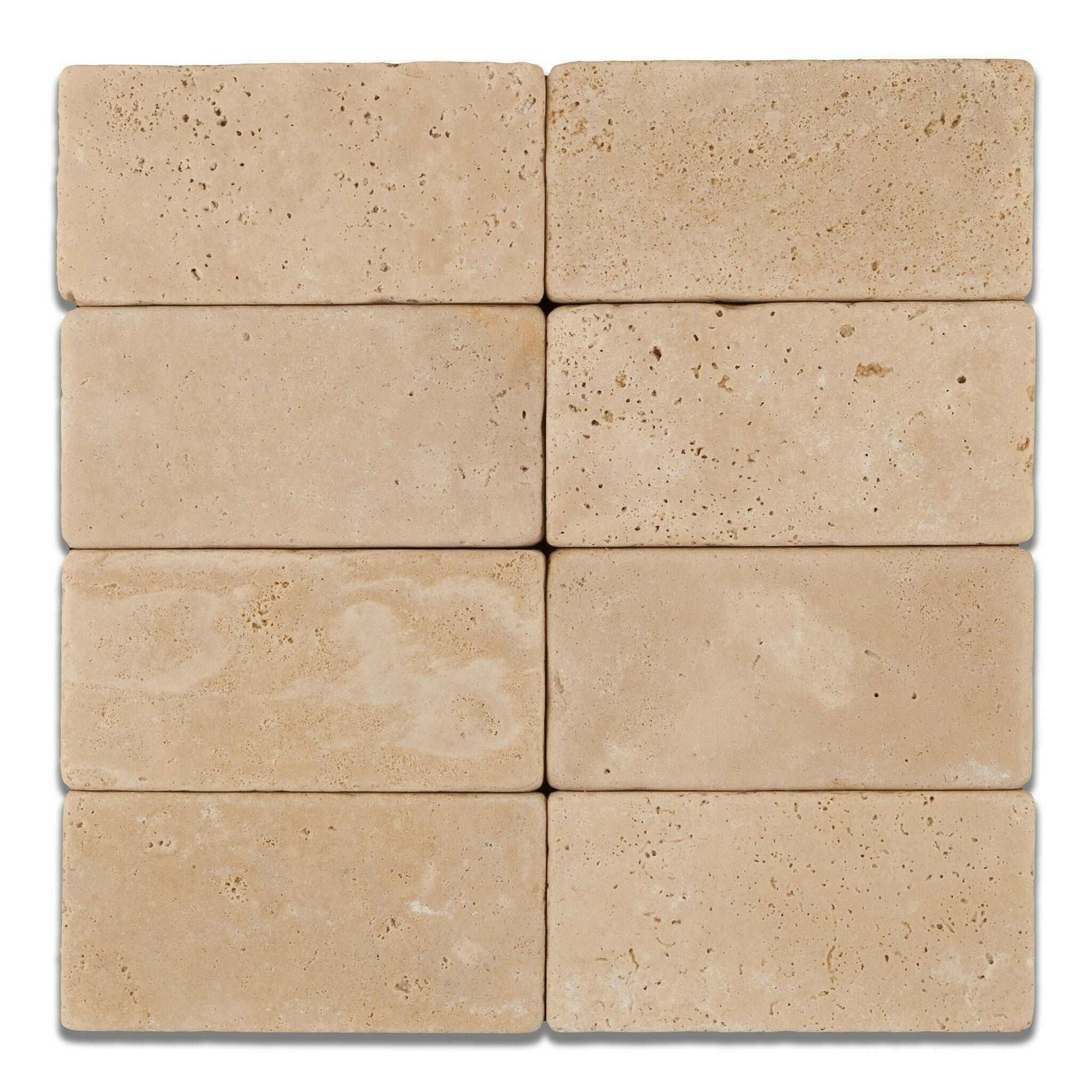 3x6 Ivory Travertine Tumbled Tile 3x6 Ivory Travertine Tumbled Tile - American Tile Depot