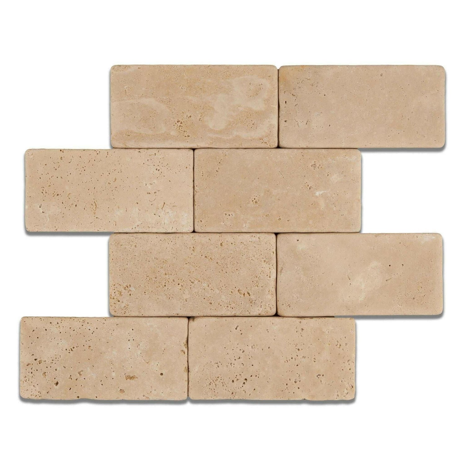 3x6 Ivory Travertine Tumbled Tile 3x6 Ivory Travertine Tumbled Tile - American Tile Depot