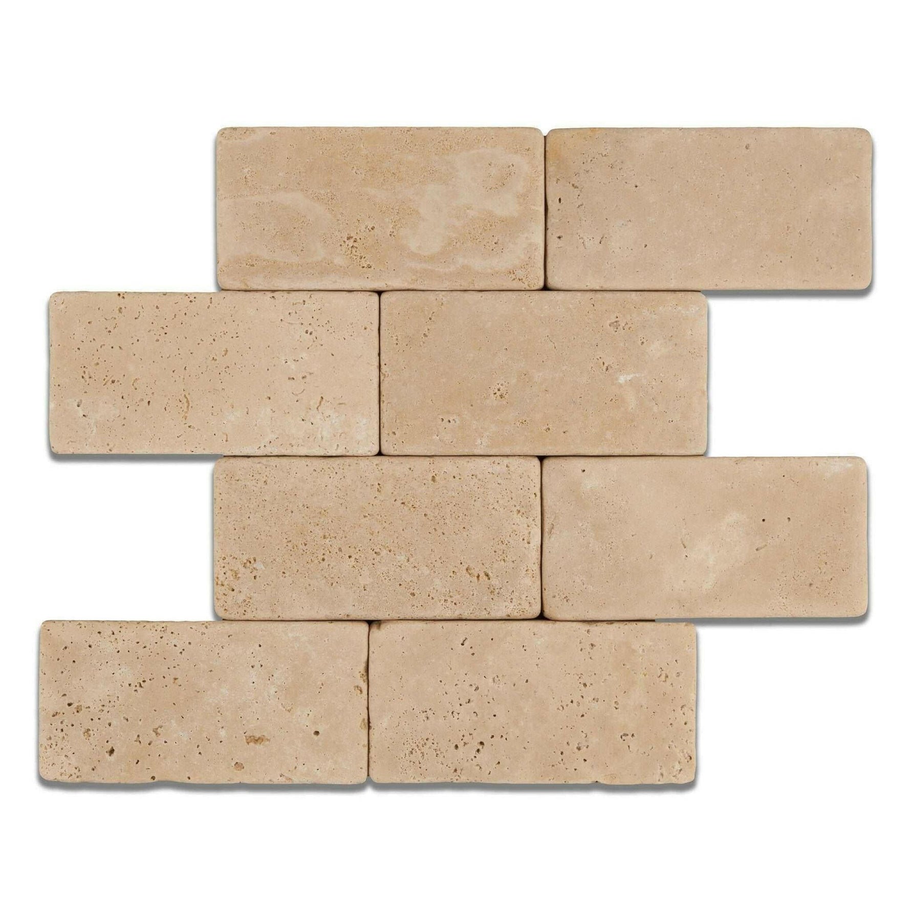 3x6 Ivory Travertine Tumbled Tile 3x6 Ivory Travertine Tumbled Tile - American Tile Depot