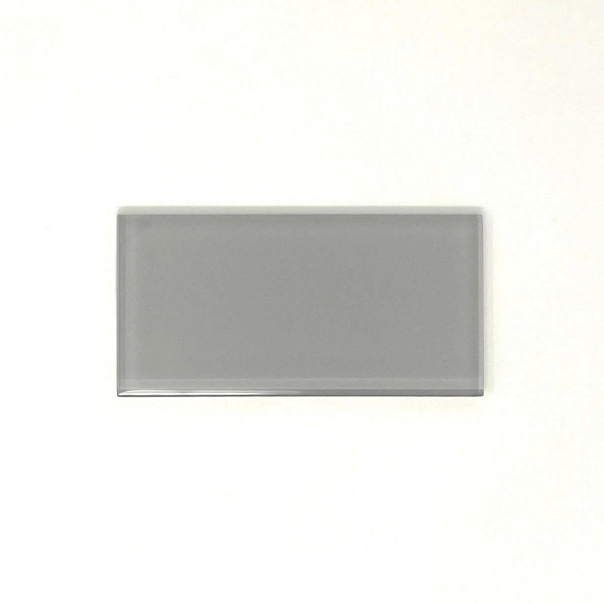 3x6 Mist Gray Glass Subway Tile - Rainbow Series 3x6 Mist Gray Glass Subway Tile - Rainbow Series - American Tile Depot