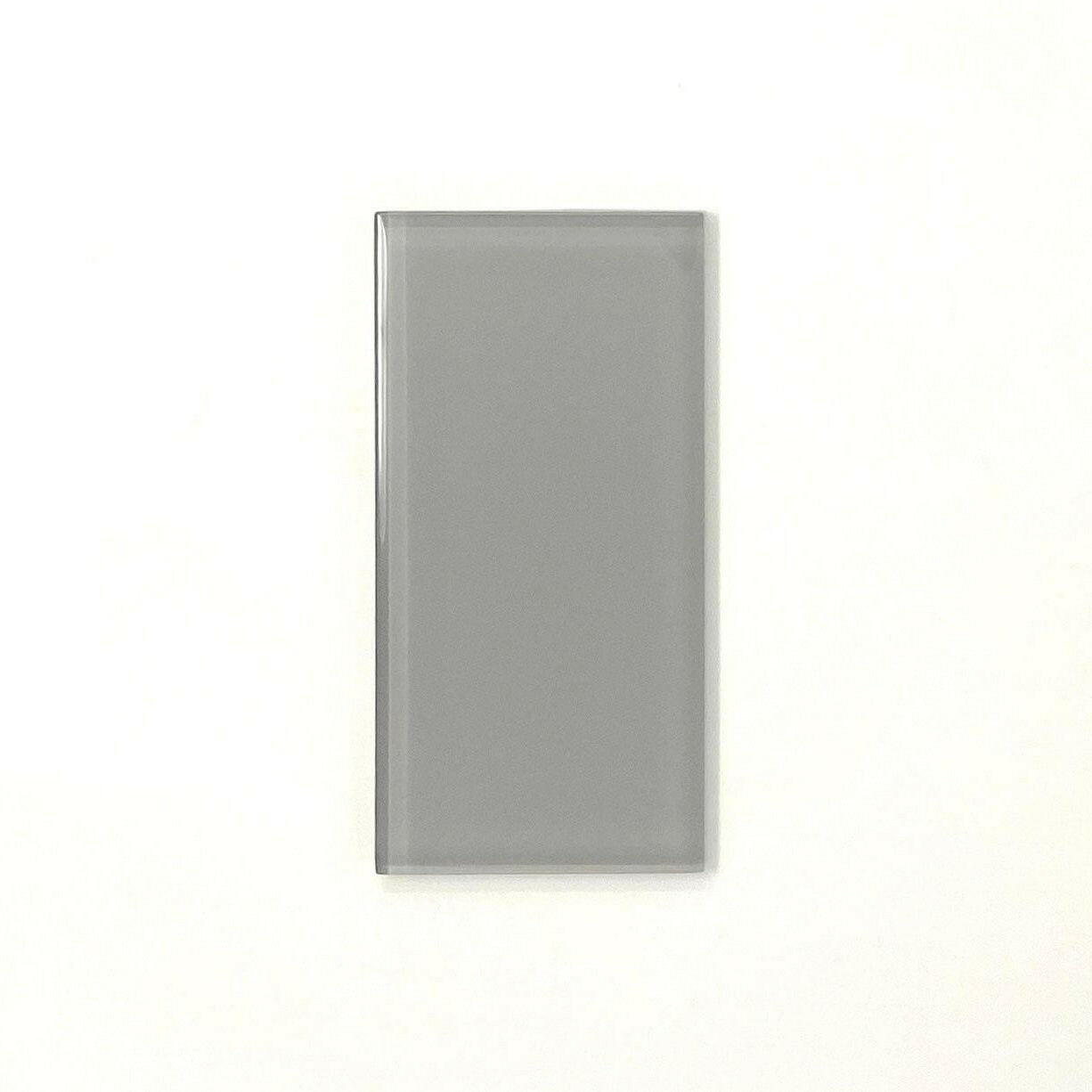 3x6 Mist Gray Glass Subway Tile - Rainbow Series 3x6 Mist Gray Glass Subway Tile - Rainbow Series - American Tile Depot