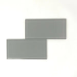 3x6 Mist Gray Glass Subway Tile - Rainbow Series 3x6 Mist Gray Glass Subway Tile - Rainbow Series - American Tile Depot