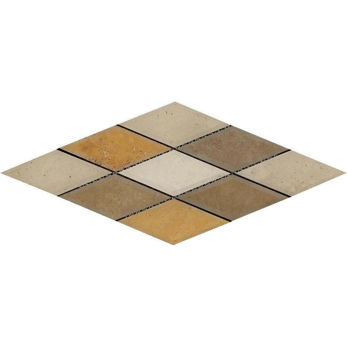 3x6 Mixed Travertine Diamond Honed & Beveled Mosaic Tile 3x6 Mixed Travertine Diamond Honed & Beveled Mosaic Tile - American Tile Depot