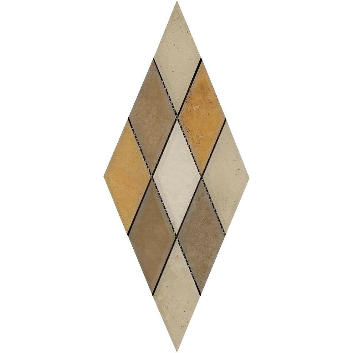 3x6 Mixed Travertine Diamond Honed & Beveled Mosaic Tile 3x6 Mixed Travertine Diamond Honed & Beveled Mosaic Tile - American Tile Depot