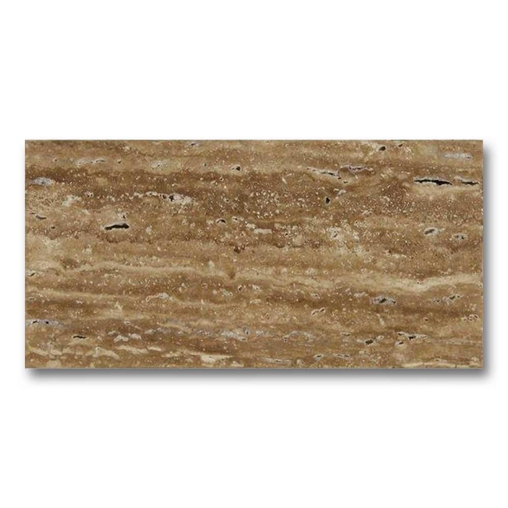 3x6 Noce Exotic Travertine (Vein-Cut) Unfilled & Brushed Tile 3x6 Noce Exotic Travertine (Vein-Cut) Unfilled & Brushed Tile - American Tile Depot