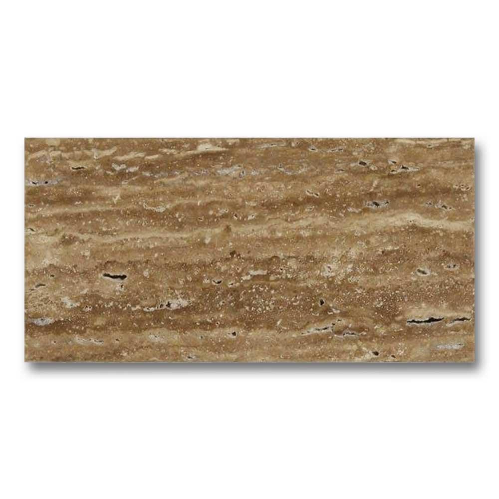 3x6 Noce Exotic Travertine (Vein-Cut) Unfilled & Brushed Tile 3x6 Noce Exotic Travertine (Vein-Cut) Unfilled & Brushed Tile - American Tile Depot