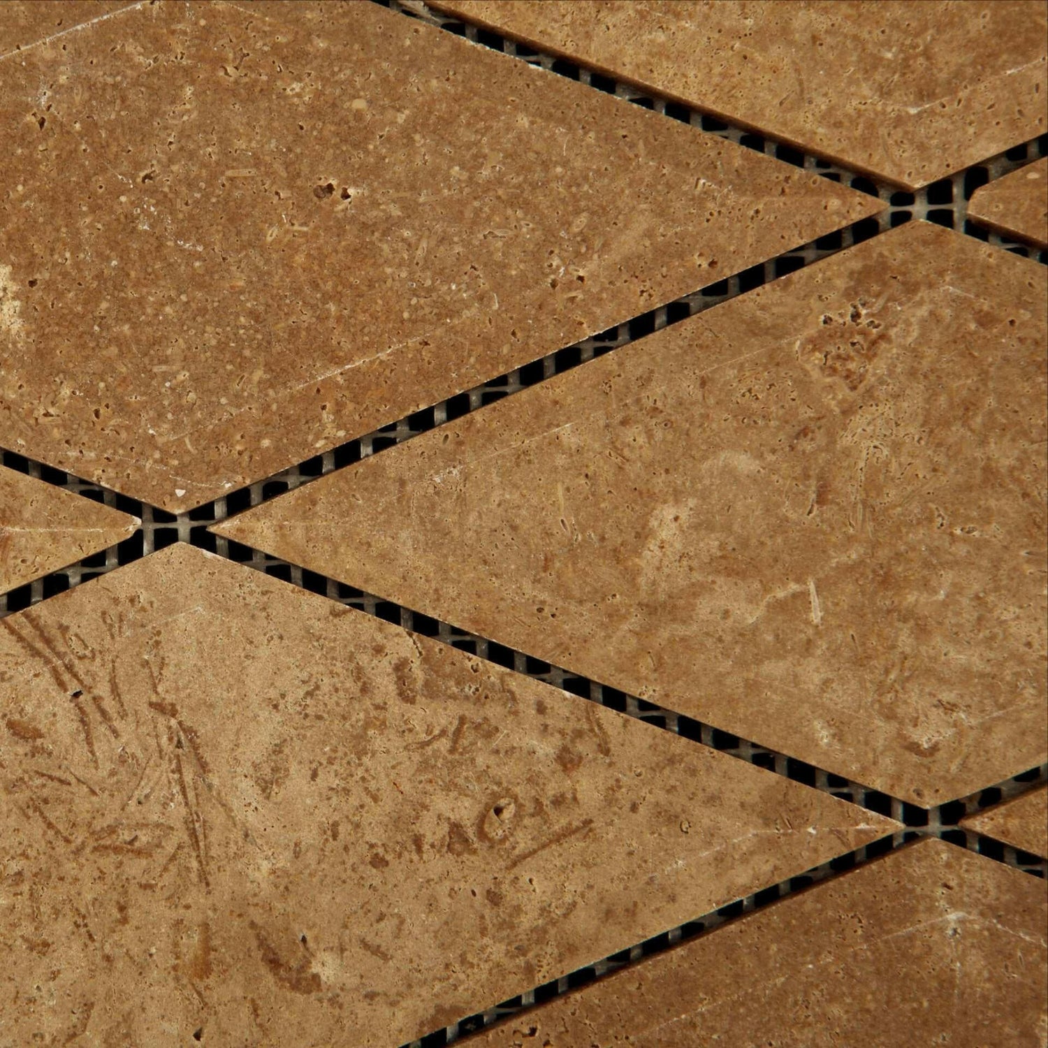 3x6 Noce Travertine Diamond Honed & Beveled Mosaic Tile 3x6 Noce Travertine Diamond Honed & Beveled Mosaic Tile - American Tile Depot