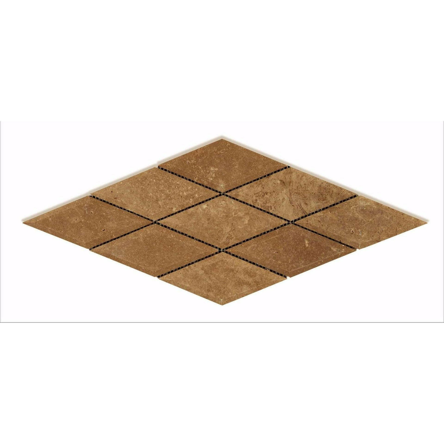 3x6 Noce Travertine Diamond Honed & Beveled Mosaic Tile 3x6 Noce Travertine Diamond Honed & Beveled Mosaic Tile - American Tile Depot