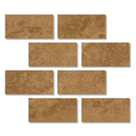 3x6 Noce Travertine Filled & Honed Tile 3x6 Noce Travertine Filled & Honed Tile - American Tile Depot