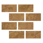 3x6 Noce Travertine Filled & Honed Tile 3x6 Noce Travertine Filled & Honed Tile - American Tile Depot