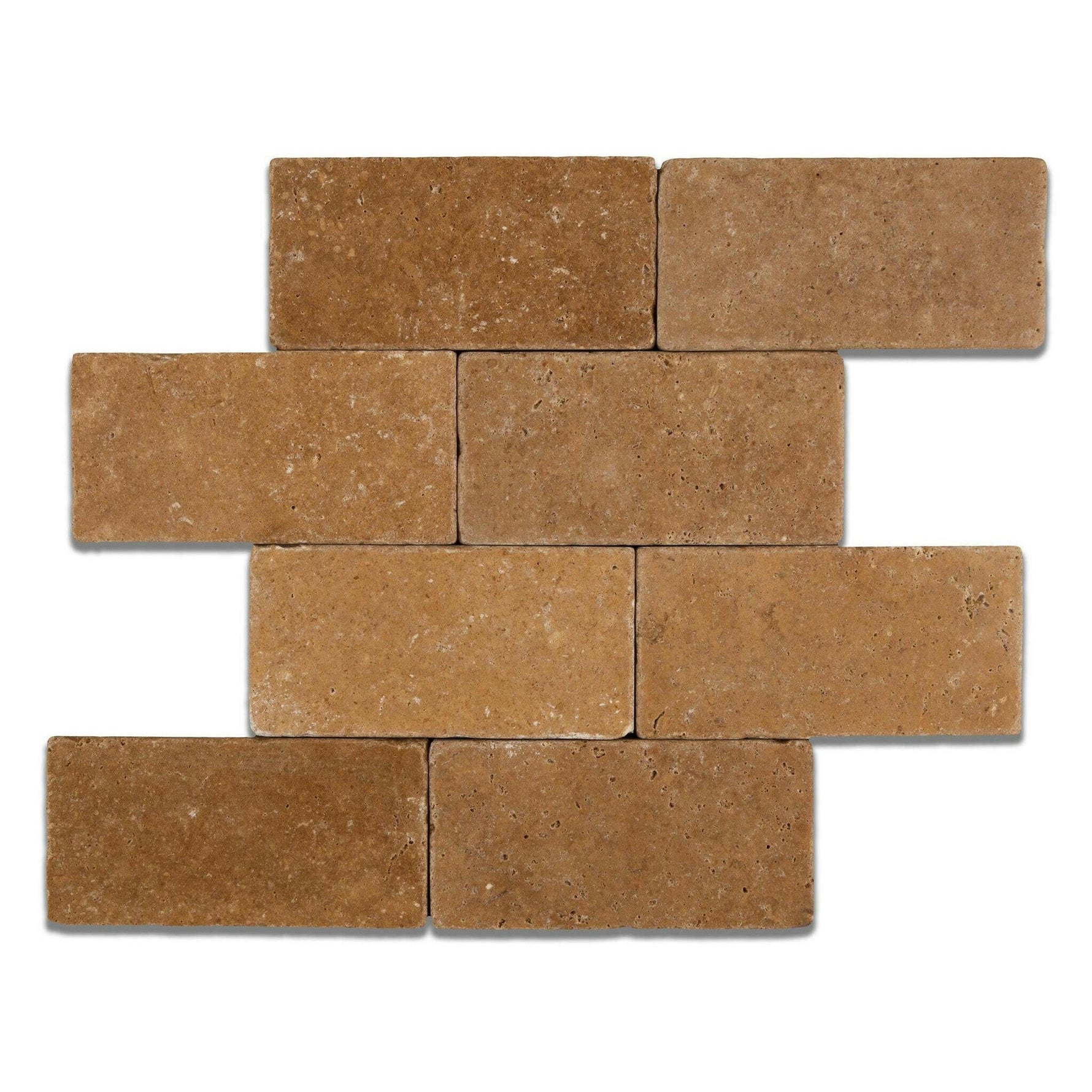 3x6 Noce Travertine Tumbled Tile 3x6 Noce Travertine Tumbled Tile - American Tile Depot