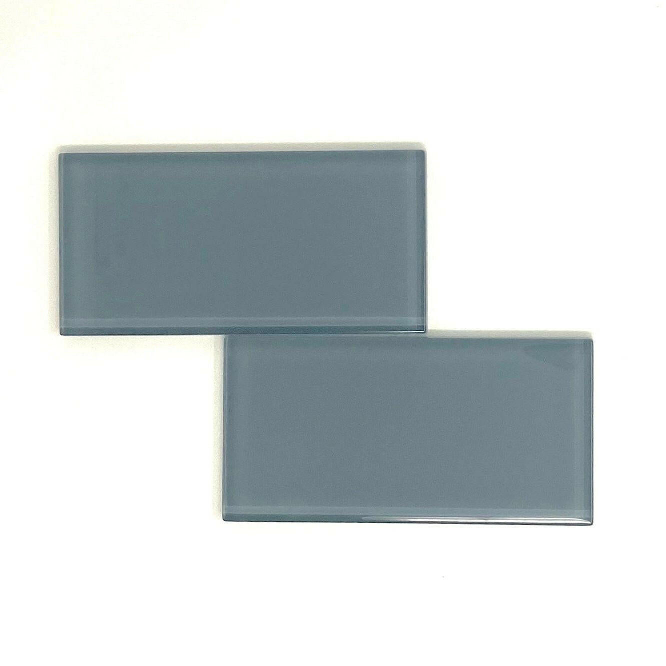 3x6 Ocean Blue Glass Subway Tile - Rainbow Series 3x6 Ocean Blue Glass Subway Tile - Rainbow Series - American Tile Depot