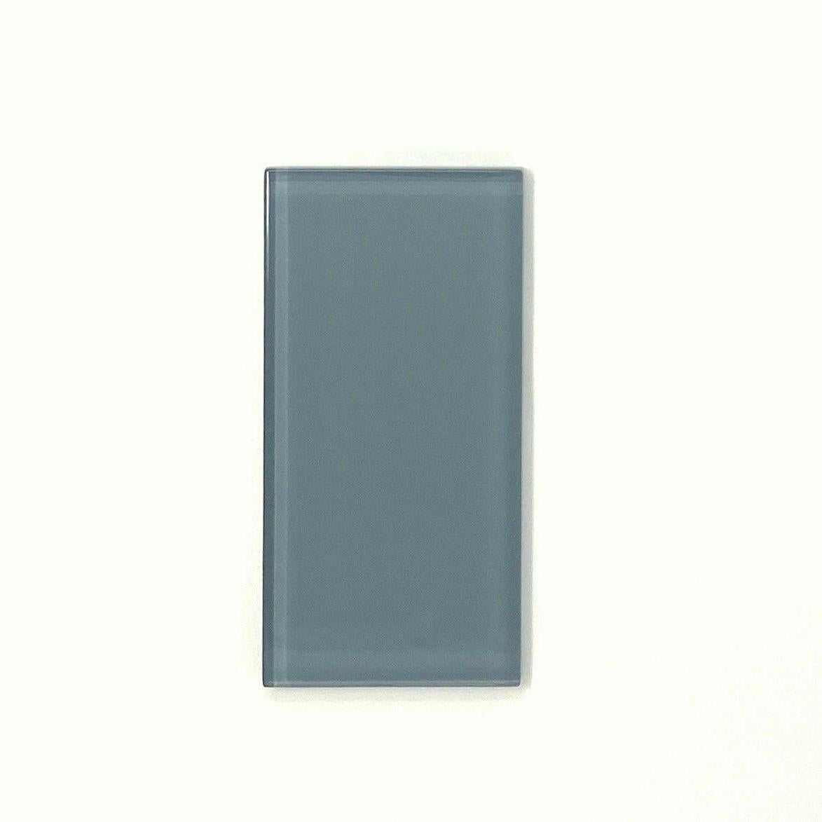 3x6 Ocean Blue Glass Subway Tile - Rainbow Series 3x6 Ocean Blue Glass Subway Tile - Rainbow Series - American Tile Depot