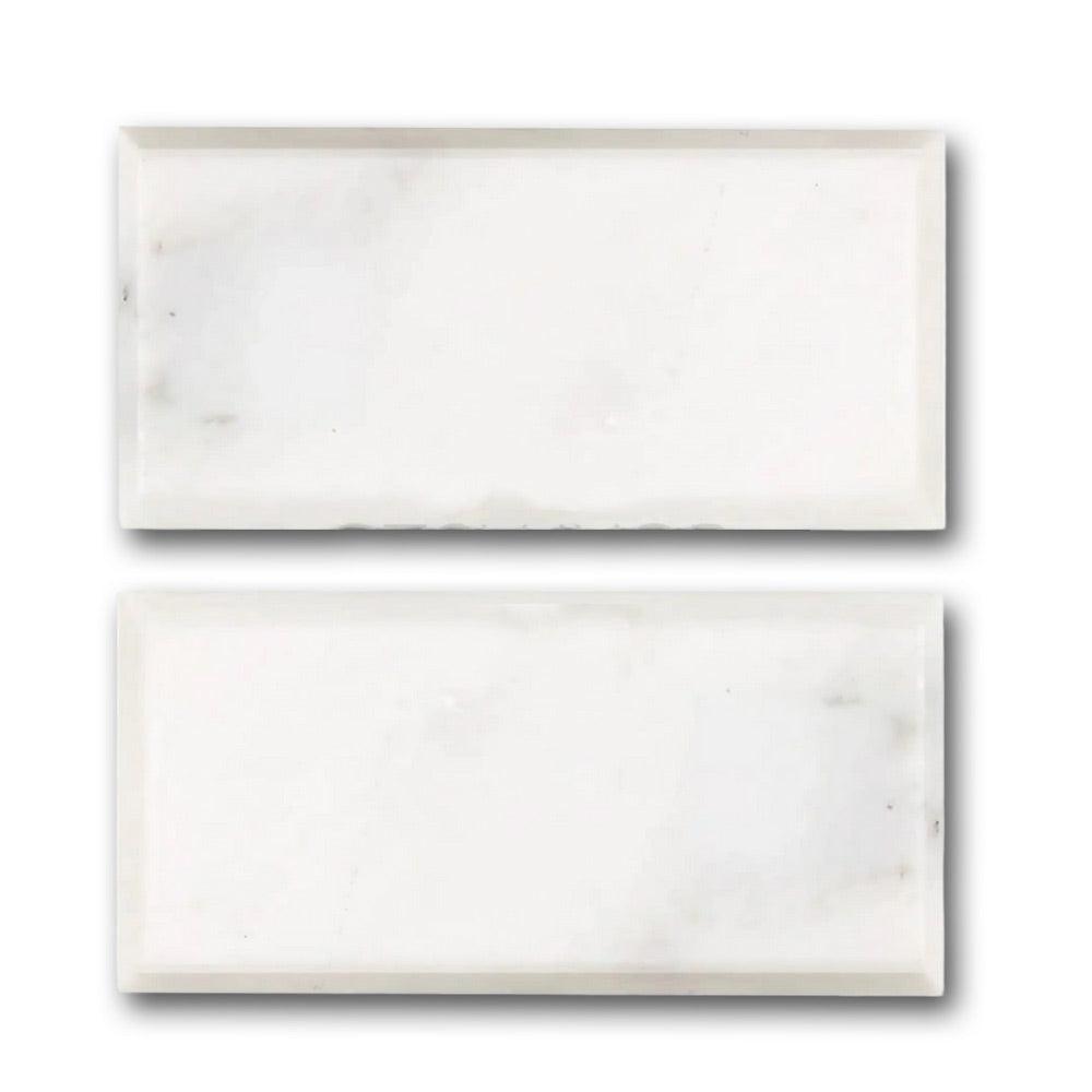 3x6 Oriental White / Asian Statuary Honed & Beveled Tile 3x6 Oriental White / Asian Statuary Honed & Beveled Tile - American Tile Depot