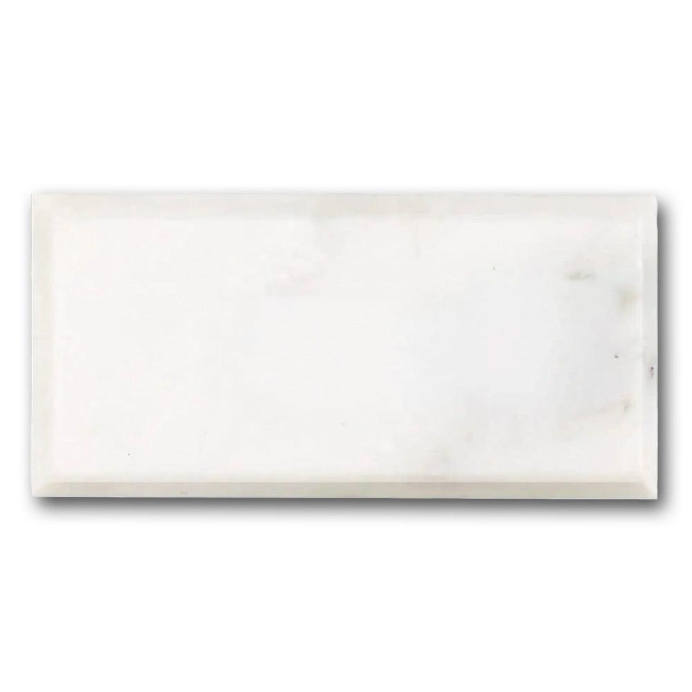 3x6 Oriental White / Asian Statuary Polished & Beveled Tile 3x6 Oriental White / Asian Statuary Polished & Beveled Tile - American Tile Depot