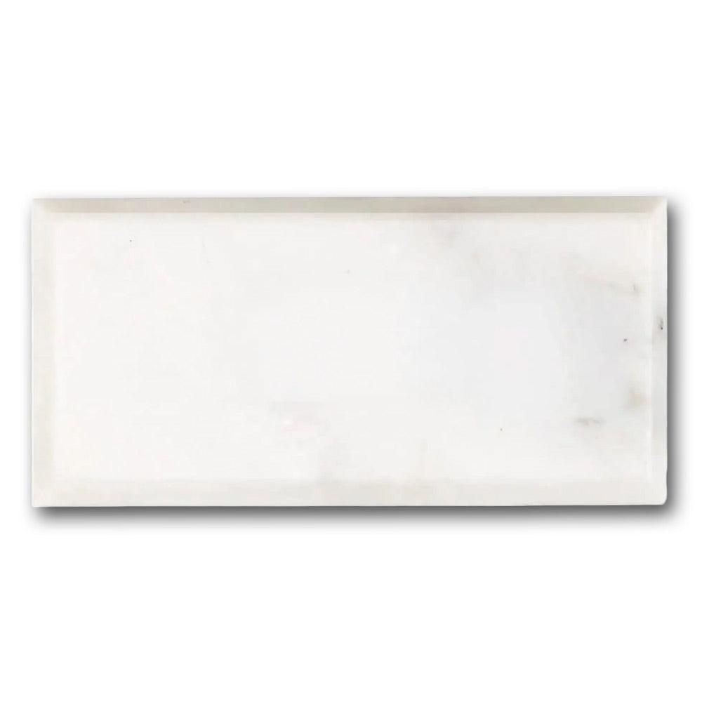 3x6 Oriental White / Asian Statuary Polished & Beveled Tile 3x6 Oriental White / Asian Statuary Polished & Beveled Tile - American Tile Depot