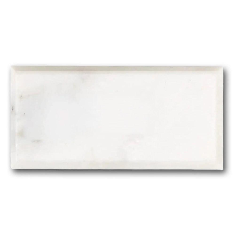 3x6 Oriental White / Asian Statuary Polished & Beveled Tile 3x6 Oriental White / Asian Statuary Polished & Beveled Tile - American Tile Depot